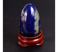 Juego de huevos Yoni 40 * 25 Huevo Yoni mediano Piedra natural Cristal de jade curativo Bola de masaje sin perforar Ejercicio Kegel, lapislázuli 40X25