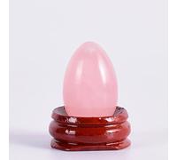 Juego de huevos Yoni, cuarzo rosa natural, huevo Yoni, juego de huevos para masaje, tamaño de taladro o sin taladrar, bola mineral de cristal, ejercicio Kegel, 30x20mm sin taladrar