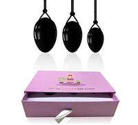 Juego de huevos Yoni de cuarzo rosa Bolas Bolas de Kegel Reparación de pared Suelo pélvico Ejercicio muscular Masajeador Huevos de jade Caja de regalos Huevos Yoni de obsidiana