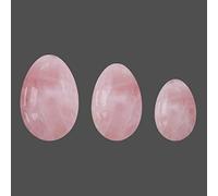 Juego De Huevos Yoni De Cuarzo Rosa Sin Perforar, Huevos De Jade, Ejercicio Kegel De Obsidiana, Músculos, Bola De Apriete, Ejercitador De Huevos Yoni,Cuarzo Rosa