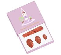Juego de huevos Yoni Jaspe rojo Huevo Yoni Juego de varita Yoni Bola de masaje de jade natural Apriete Ejercicio de Kegel Herramienta de masaje con piedra curativa, sin perforar con caja
