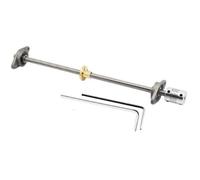Juego de husillo roscado trapezoidal para impresora 3D T8, vertical, horizontal, 8 mm, 100-800 mm, tornillo tipo T + rodamiento KFL08 KP08 + tuerca + acoplamiento flexible (kit horizontal, 400 mm)