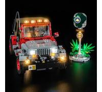 Juego de iluminación LED compatible con Lego Jurassic Park Jeep Wrangler 77984, solo luz LED - maqueta no incluida