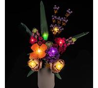 Juego de iluminación LED para Lego 10280 Icons Bouquet (No modelo Lego), Conjunto de iluminación LED para Lego Flower Bouquet 10280 Flores artificiales, Decoración interior única