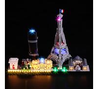 Juego de iluminación LED para Lego Architecture Pari (no incluye modelo Lego, BrickBling Decoración, decoración de hogar y habitación, ideas de regalo para coleccionistas…