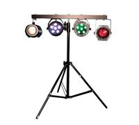 Juego de iluminación y soporte para DJ de 4 vías FX Lab, ideal para DJ/Seda/Animación, incluye 4 efectos de iluminación LED