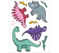 Juego de imágenes de planchado para textiles DIN A4 para niños, niñas, niños, dinosaurios, unicornios, animales del bosque, grandes y pequeños, imágenes termoadhesivas para planchar, diferentes
