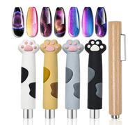 Juego de Imánes de Uñas, Imán para Esmalte de Uñas de Gel Ojos de Gato, Imán Magnético Stick para Polvo de Esmalte de Uñas Efecto ojo de Gato - Efecto de Ojo de Gato DIY Nail Art Herramientas