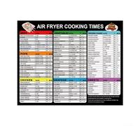 Juego de imanes magnéticos para freidora de aire, tabla de tiempo de cocina, hoja de trucos, calcomanías magnéticas para olla a presión