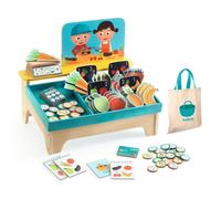 Juego de imitación Léa & Milo Little Market - Set de mercado infantil - Djeco - Juego simbólico desde 3 años