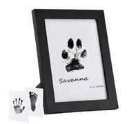 Juego de impresión de huellas de perro, juego de impresión de huellas de mascotas, juego de impresión de huellas de perro, juego de impresión de huellas de animales para conmemorar marcos de fotos