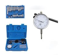 Juego de indicadores de base magnética ajustable de 0 a 1 pulgada 0.001 acero endurecido brazo giratorio de 360 grados diseño de ranura en V incluye 22 puntos indicadores de rosca para cilindro A (0