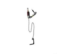 Juego de indicadores de mordida de caña de pescar con luces LED 4 bobinas para alertas nocturnas (rojo)