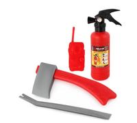 Juego de Infantil Set de Disfraz Chaleco Casco Hacha Herramienta con Depósito de Agua Pistola de Rociado Ajustable Plástico Adecuado para Juegos en el Jardín Playa Piscina Cumpleaños Regalos
