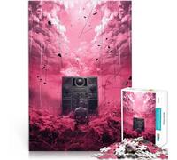 Juego de ingenio La Felicidad del Ruido Rosa Rompecabezas de 1000 Piezas para Adolescentes 26x38cm Regalos de cumpleaños, Regalos, Arte Mural Apto para Mayores de 14 años.