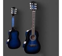 Juego de iniciación de guitarra acústica para principiantes con bolsa, correa, cuerdas, púas, cejilla, parte superior de madera de tilo