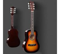 Juego de iniciación de guitarra acústica para principiantes con bolsa, correa, cuerdas, púas, cejilla, parte superior de madera de tilo