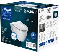 Juego de inodoro de pared Duravit Soleil by Starck, fijación visible, 4586092...
