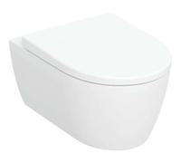 Geberit iCon set WC suspendido con asiento de WC, sin borde, descarga baja, diseÃ±o cerrado, 6l, 501664, Color: Blanco - 501.664.00.1