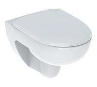 Juego de inodoro de pared Geberit Renova lavabo profundo, Rimfree, con asient...