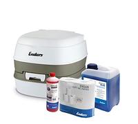 Juego DE Inodoro QUÍMICO PORTÁTIL para Camping - Inodoro Comfort Starter Set Blue 2,5 litros + Líquido Sanitario y Papel higiénico