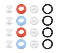 Juego de insertos de válvula de disco de cerámica de repuesto de 1/2 | Arandela de silicona y junta tórica para reparación de grifos, 2 pares de colores aleatorios
