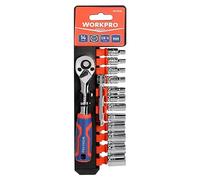 Juego de insertos para llaves de vaso Workpro (¼″, 14 pzs.)