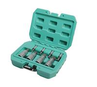 Juego de insertos XZN 8 piezas 1/2 y 1/4 de pulgada de acero Q-50 de WIESEMANN 1893 I Puntas en tamaños M4 - M 16 I En la práctica caja de transporte I 81475