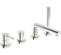 Juego de instalación prefabricada HANSA HANSAVANTIS Style para bañera/ducha, instalación de borde de bañera, 4 orificios, proyección 205 mm, cromo, 54719007