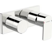 Juego de instalación prefabricado HANSA HANSASTELA para bañera/ducha, cromo, 44579573