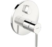 Juego de instalación prefabricado HANSA HANSAVANTIS para bañera/ducha, para dos consumidores, palanca de pivote, cromo, con dispositivo de seguridad, 82603067