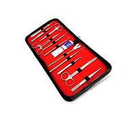 Juego De Instrumentos De Disección, Juego De Disección Para Laboratorio De Biología De 22 Piezas, Acero Inoxidable, 11 Instrumentos + 11 Cuchillas, Para Laboratorio Veterinario, Anatomía, Botánica