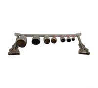 Juego de instrumentos de percusión de aleación de bronce con 7 campanas decoradas para rituales de escucha consciente y rutinas restaurativas