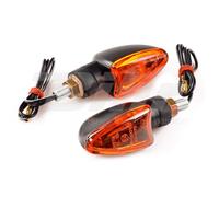 Vicma Juego de intermitentes M8 Edge Cortos Negro y naranja