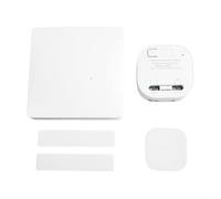 Juego de interruptores de control remoto inalámbrico, batería autogeneradora, interruptor de pared con receptor, rango interior de 30 m, material V2 ignífugo, compatible con carga de 2200 W, no (A)