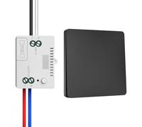 Juego de interruptores de luz inalámbricos de 230 V, interruptor inalámbrico sin batería, resistente al agua, interruptor de luz inalámbrico (1 receptor y 1 panel de conmutación)
