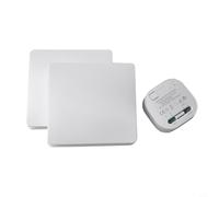 Juego de interruptores de luz inalámbricos, interruptor de pared con receptor, sin batería, RF 433 MHz, mando a distancia para casa, oficina, IP44, resistente al agua (C)
