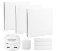 Juego de interruptores de luz inalámbricos sin pilas, 230 V, interruptor inalámbrico, interruptor de luz inalámbrico RF433, transmisor + receptor, interruptor de pared para cuerpos de iluminación