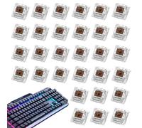Juego de interruptores de teclado DIY - 30 piezas de repuesto de eje de llave mecánica, diseño de alta precisión que garantiza un rendimiento estable y una larga vida útil, sensación de