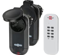 Juego de interruptores inalámbricos BRENNSTUHL Comfort-Line negro