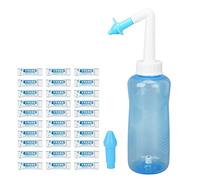 Juego de Irrigación Nasal de 500 Ml, Sistema de Irrigación Nasal, Botella de Lavado Nasal, Kit de Irrigación para Alivio de Alergias para Adultos Y Niños, Limpiador de Nariz, Kit de Limpieza de Nariz