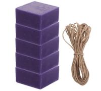 Juego de Jabón Artesanal de Uva, 1 Libra, Hecho a Mano | Aroma a Lavanda, Color Púrpura, Limpieza Facial, Uso Múltiple, Cuerda de Yute, para Piel Sensible