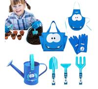 Juego De Jardinería Infantil - Rastrillo De Plantar Y - Juego De 7 Piezas De Herramientas De Jardín para Niños | para Balcón Patio Granja Guardería Niños De 3 A 8 Años Jardín De Flores Y