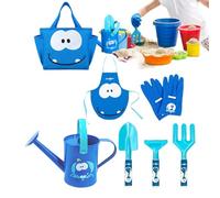 Juego De Jardinería Infantil - Rastrillo para Aflojar Tierra de Plantación | Juego de 7 Piezas de Jardinería Infantil | para Jardín Césped Flores Patio Balcón Granja Vivero Niños De 3 A 8