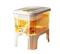 Juego de jarra de agua fría, dispensador de jarra frita con grifo, jarra de agua fría de 5 L, dispensador portátil de bebidas para nevera, gran capacidad (B)