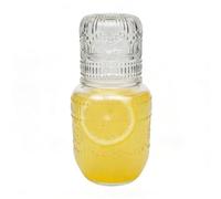 Juego De Jarra De Agua Junto A La Cama Vintage, Jarra De Vidrio De 550 Ml | Juego De Jarra De Agua Vintage De 550 Ml Junto A La Cama Con Taza De Copo De Nieve. Jarra De Vidrio Para Té, Café Y Leche