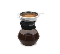 Juego de jarra de cristal y gotero para café la cafetière, 3 tazas,