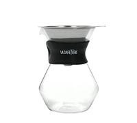 Juego de jarra de cristal y gotero para café La Cafetière, 3 tazas, en caja de regalo,Negro
