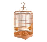 Juego de jaulas Ligeras para pájaros, Tamaños múltiples Redondos de la Jaula pájaros ejecución Brown for los Canarios Loros