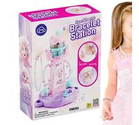 Juego de joyas de perlas: 200 piezas de fabricación de pulseras, suministros de manualidades, juguetes creativos hechos a mano | Actividad artística para niñas, niños, adolescentes, cumpleaños